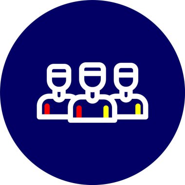 grup insanları ikon vektör illüstrasyonu