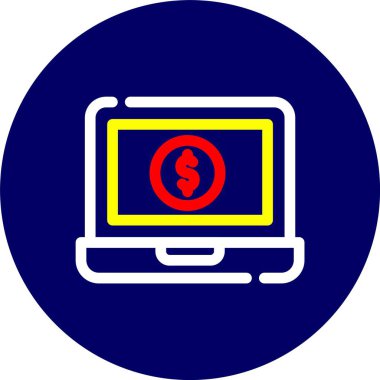 vektör dizüstü simgesi illüstrasyonu