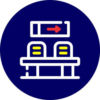 Modern yapı simgesinin vektör illüstrasyonu