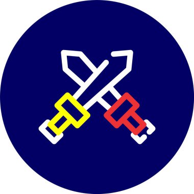 bir kılıcın vektör simgesi