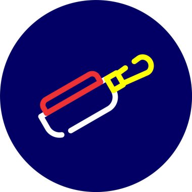 güzel ve mavi çizgi vektör simgesi