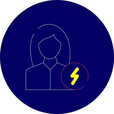 Vektör yıldırım simge tasarlamak