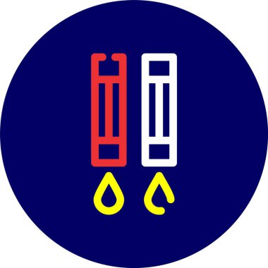 Bir b eksikliği simgesinin vektör çizimi