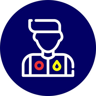 Gaz simgesinin vektör illüstrasyonu