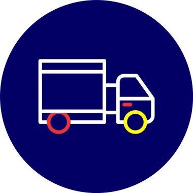 Vektör teslimat kamyonu ICO