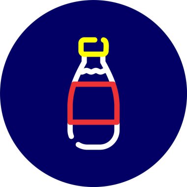 Şişe simgesinin vektör illüstrasyonu