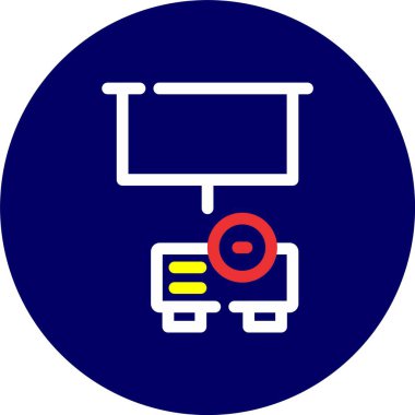 vektör lcd simgesi illüstrasyonu