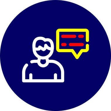 konuşma kabarcığı vektör çizimi