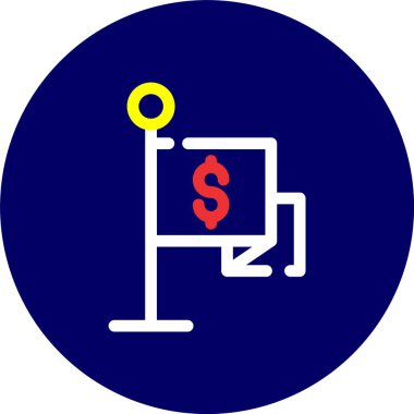 vektör dolar simgesi