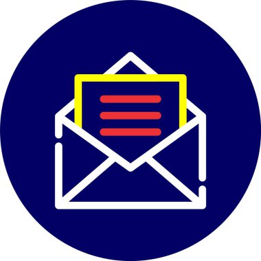 zarf simgesi vektör illüstrasyonu