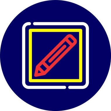 Kalem simgesi, vektör illüstrasyonu