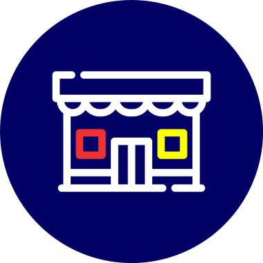 Bir alışveriş arabası simgesinin vektör çizimi