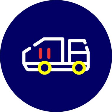 Resim kamyonu simgesi, vektör