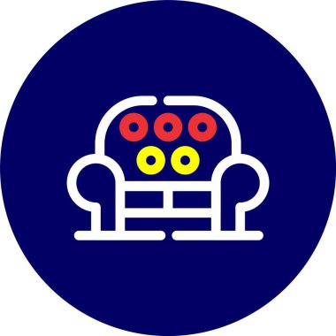 Modern oto tamir simgesinin vektör illüstrasyonu