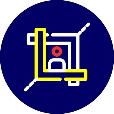 Bir b simgesinin vektör illüstrasyonu