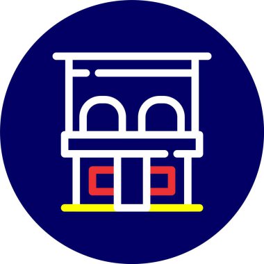 Yapı simgesinin vektör illüstrasyonu