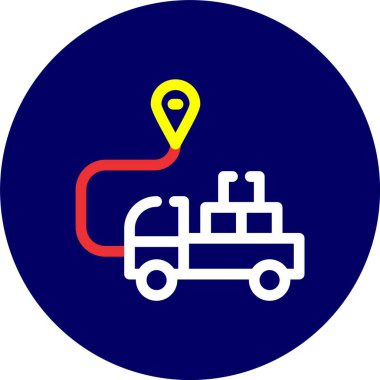 Harita işaretleyici simgesi, vektör illüstrasyonu