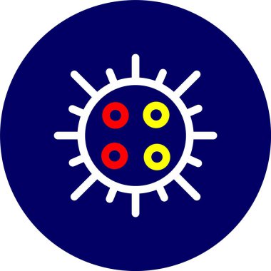 Virüs ikonu vektör illüstrasyonu