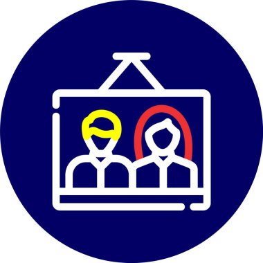 Resimli bir resmin vektör illüstrasyonu