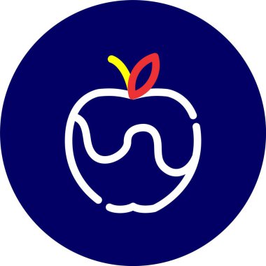Apple düz simge vektör