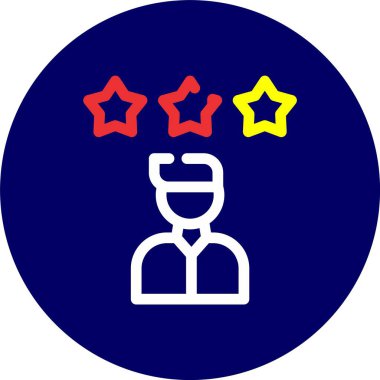 yıldız simgesi vektör illüstrasyonu