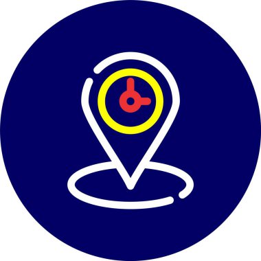 vektör gps konumu ico
