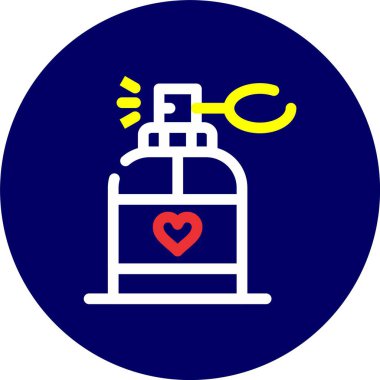 Kalp ikonu vektör illüstrasyonu