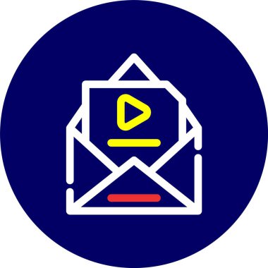 Posta simgesinin vektör illüstrasyonu