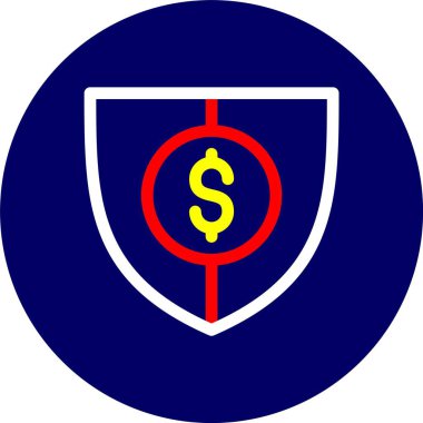 Projeniz için vektör dolar simgesi