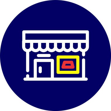 Modern yapı simgesinin vektör illüstrasyonu