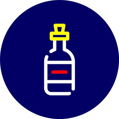 şişe simgesi, vektör illüstrasyonu