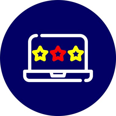 yıldız derecelendirme ikonu vektör çizimi