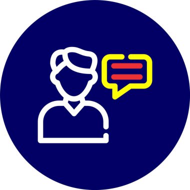 vektör sohbet simgesi