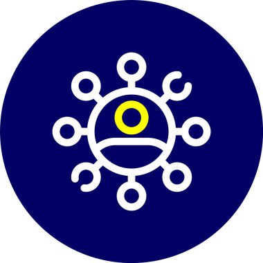 Pusula Vektörü Şekil Simgesi Tasarımı