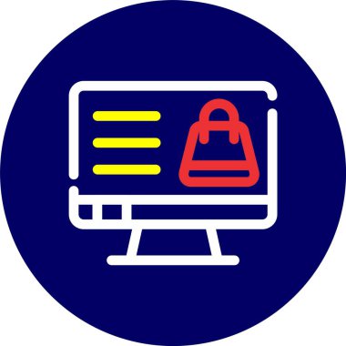 alışveriş poşeti vektör simgesi