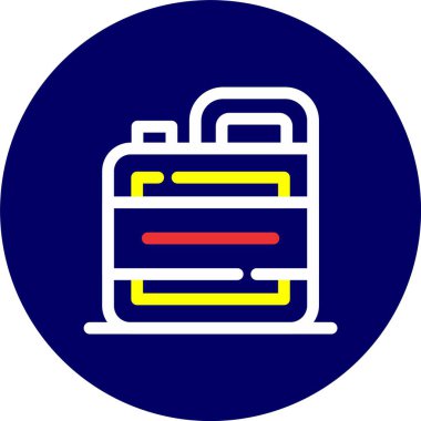 vektör torbasının düz simgesi, vektör