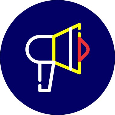 vektör sözcüsü Simgesi illüstrasyonu