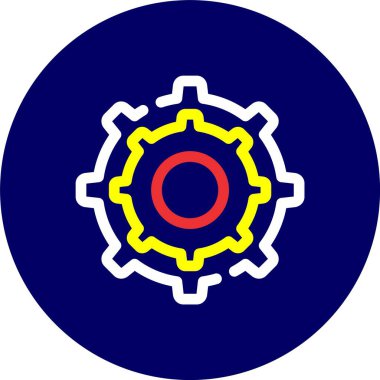 modada izole edilmiş arkaplanda dişli simgesi