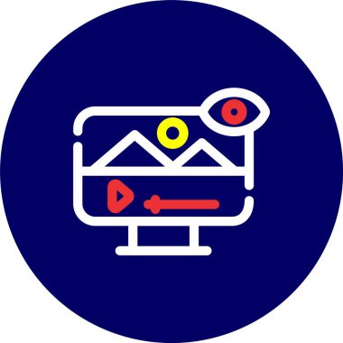 Vektör kamera Simgesi illüstrasyonu