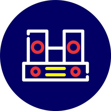 vektör müzik düz simgesi