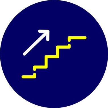 Yol işareti simgesi, basit vektör illüstrasyonu