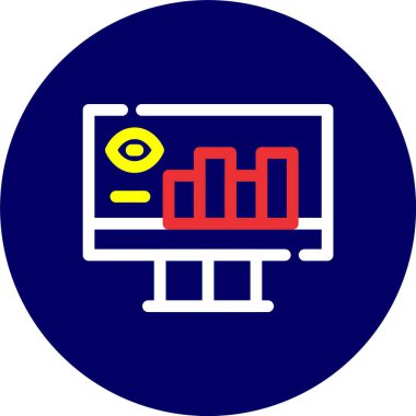 vektör lcd simgesi illüstrasyonu