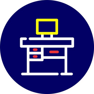 Yazıcı. Web simgesi basit illüstrasyon