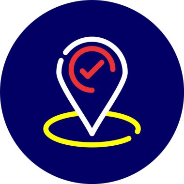 konum pin simgesi vektörü