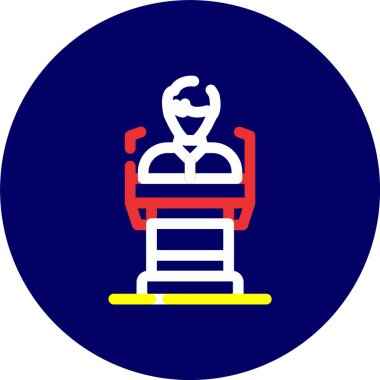 Benzersiz yangın söndürücü vektör simgesi