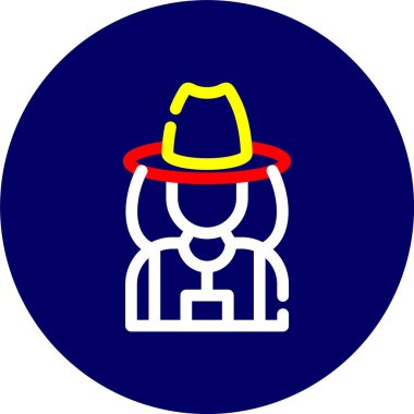 Vektör Adam simgesi, vektör illüstrasyonu