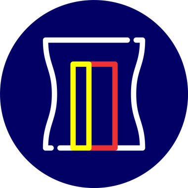 Soyut grupta izole edilmiş simge iç