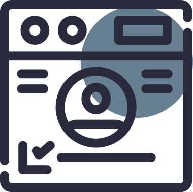 Web simgesi, basit vektör tasarımı