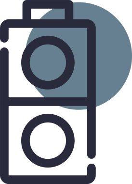 Basit vektör simgesi, seyahatin illüstrasyonu