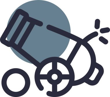 Bisiklet. Web simgesi basit illüstrasyon